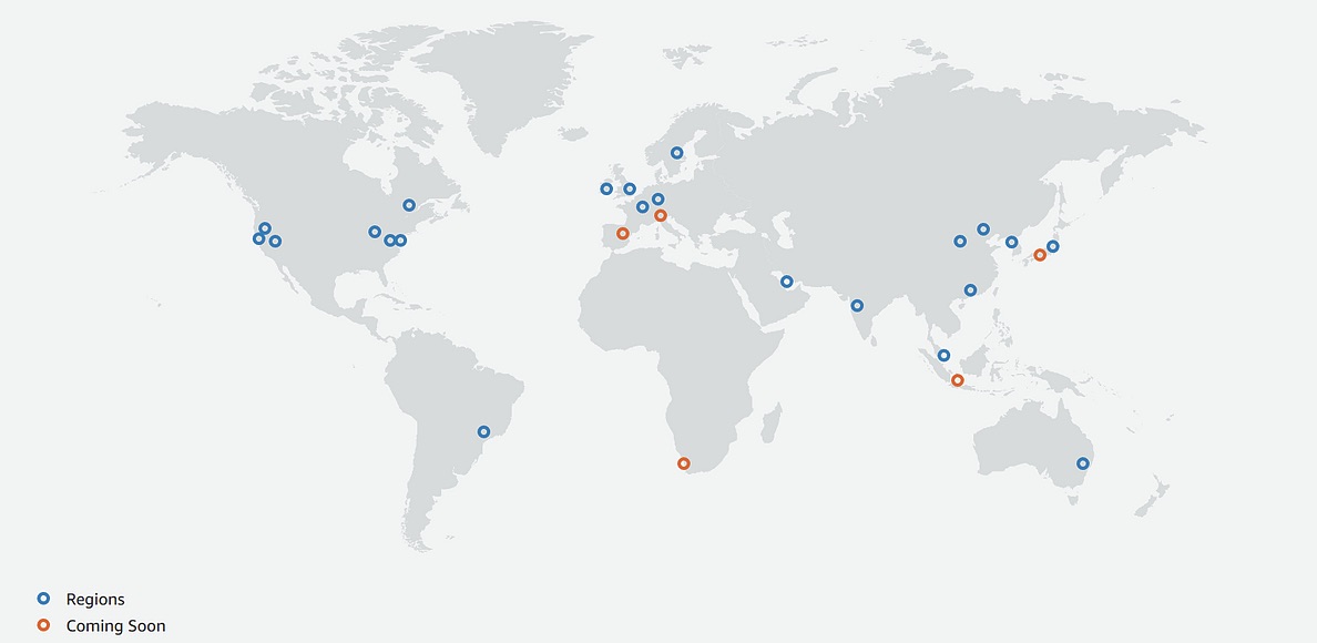 AWS data centers